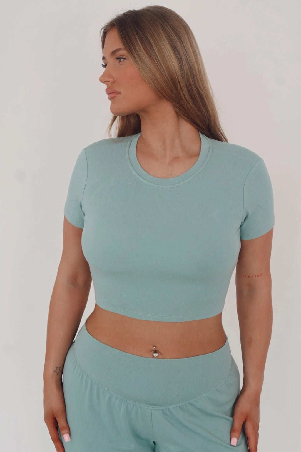 The Aria Top | Open Back Bamboo Crop Top - Willoma