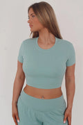 The Aria Top | Open Back Bamboo Crop Top - Willoma