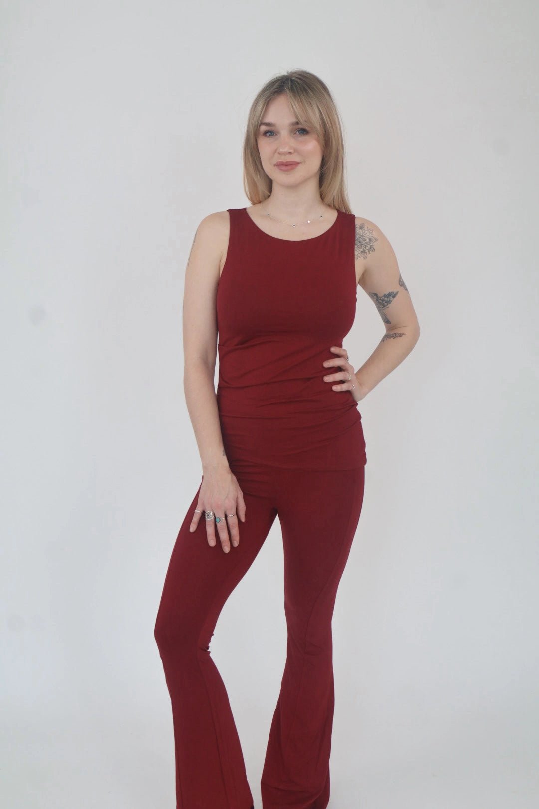 The Mabel Leggings | Bamboo Flared Leggings - Willoma