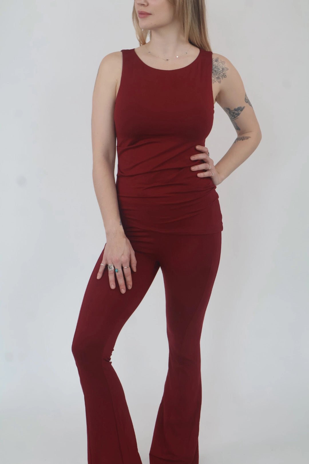 The Mabel Leggings | Bamboo Flared Leggings - Willoma